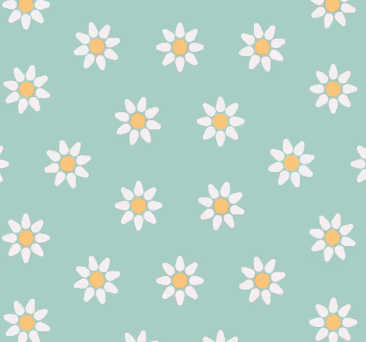 Blind children green floral pattern - TenStickers