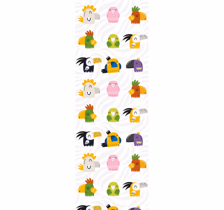 Blind children cheerful monster mural - TenStickers