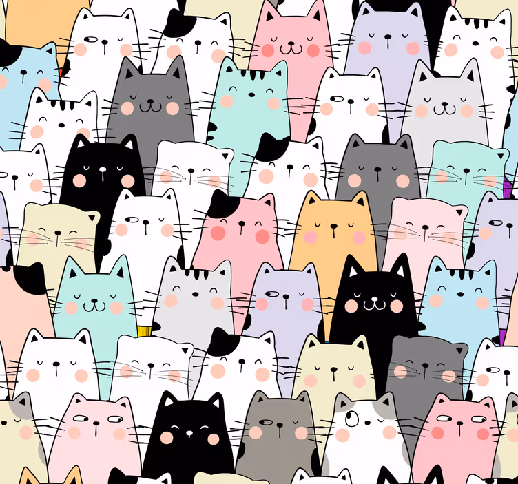 Blind children friendly felines - TenStickers