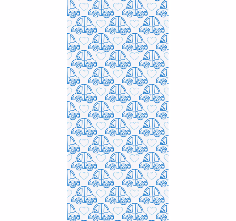 Blind children blue car lines - TenStickers