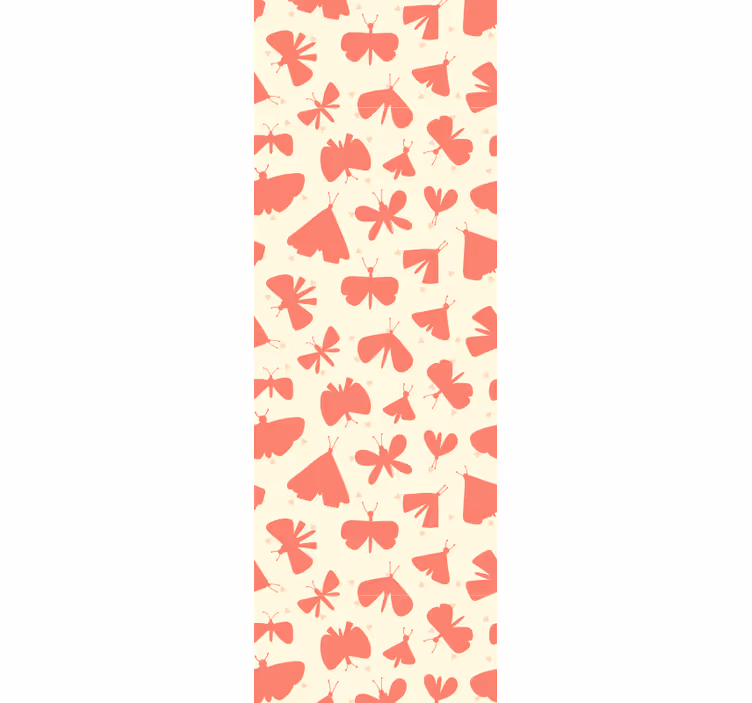 Blind children abstract pink geometric butterfly pattern - TenStickers