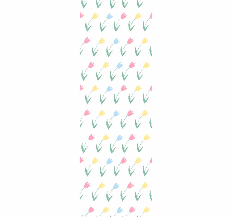Blind children colourful tulip flower design - TenStickers