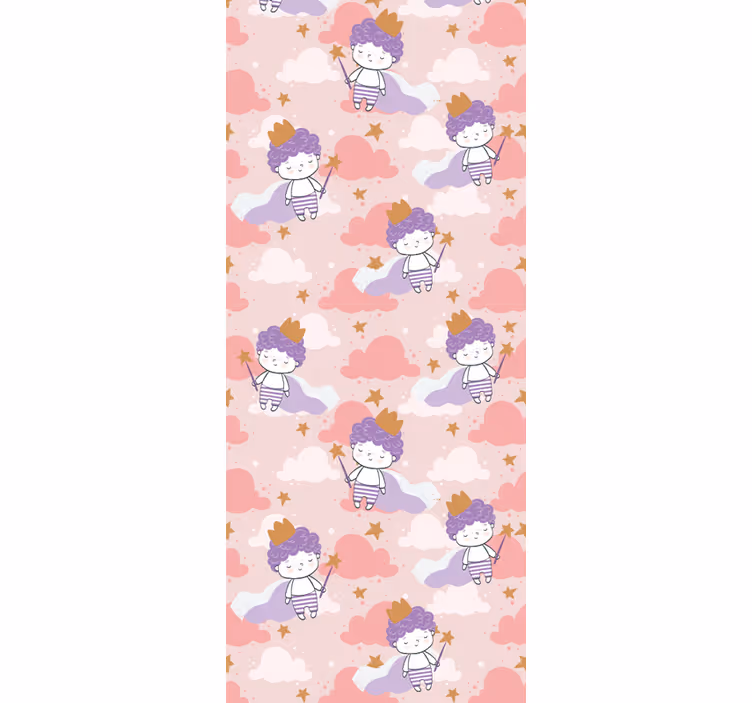 Blind children 80's magical little prince with crown - TenStickers