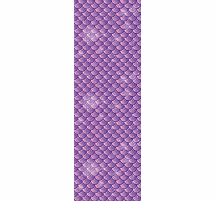 Blind children purple mermaid scale - TenStickers