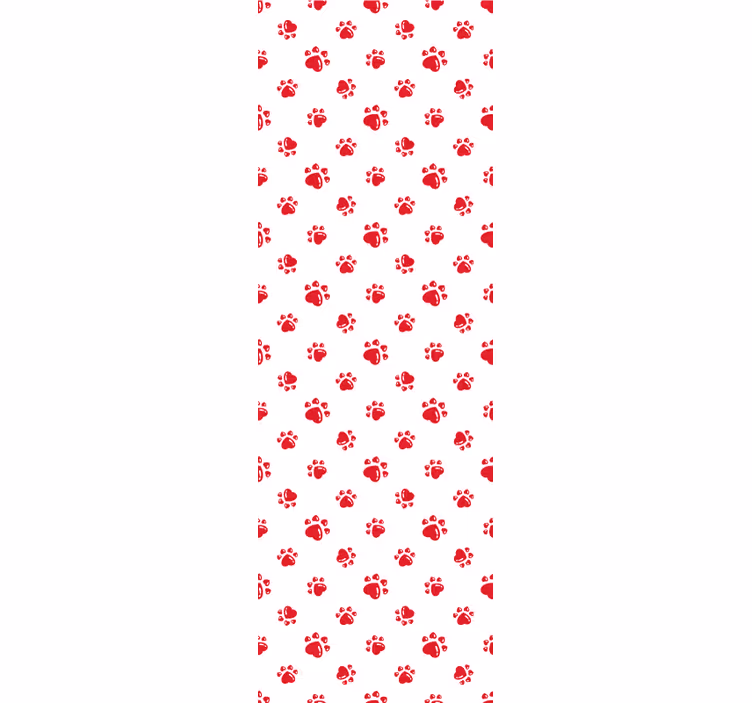 Blind children cat paw and heart design - TenStickers