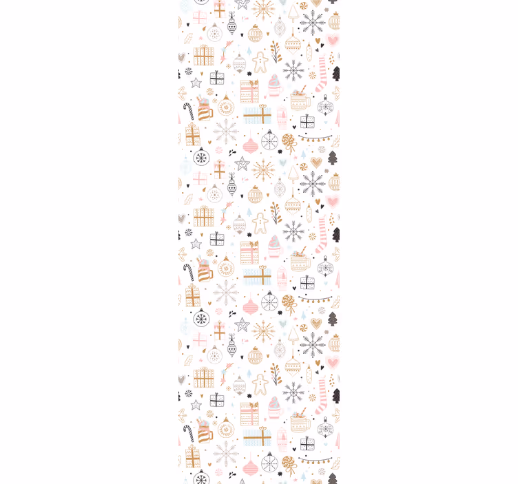 Blind children winter christmas pattern - TenStickers