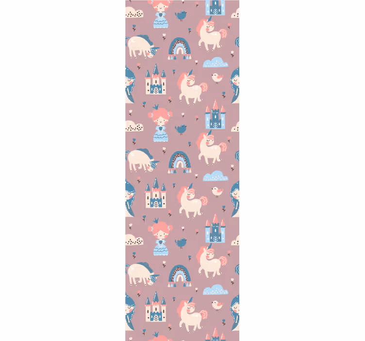 Blind children pastel unicorns and princesses - TenStickers