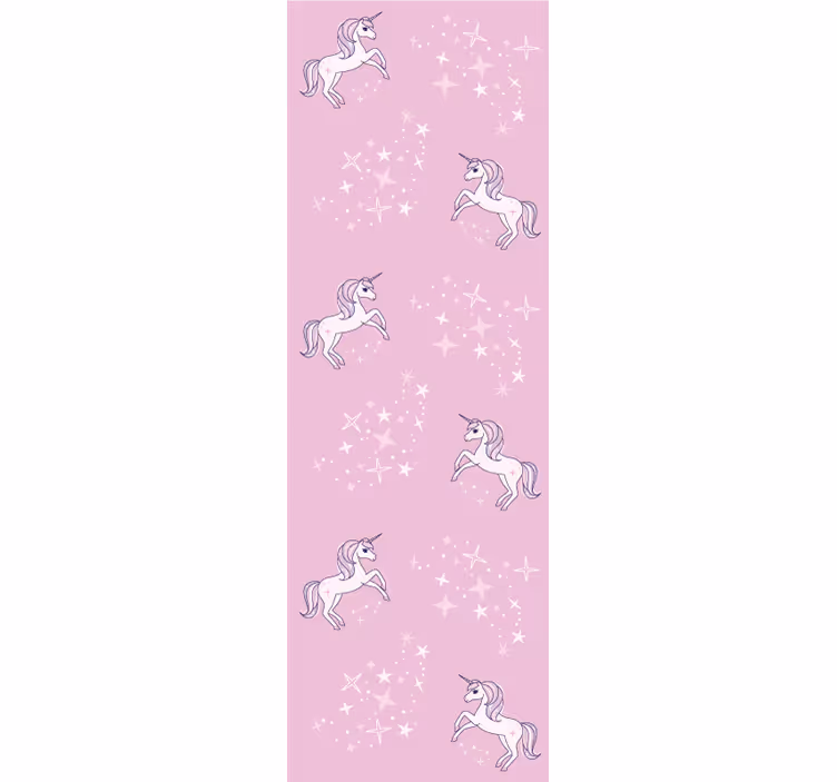 Blind children pink pattern with unicorns - TenStickers