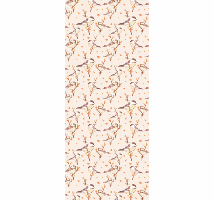 Blind children aquarella birds on branches - TenStickers