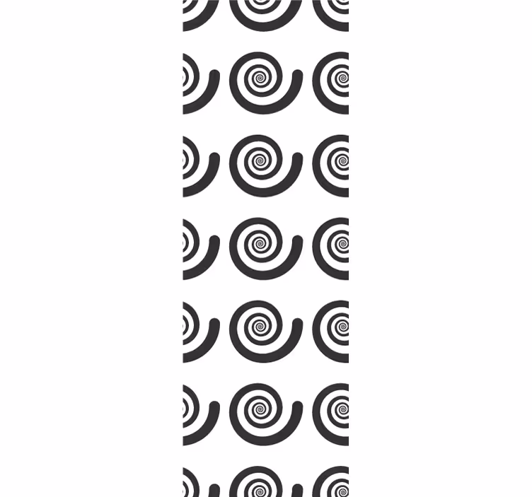 Blind children black and white hypnotic spiral - TenStickers