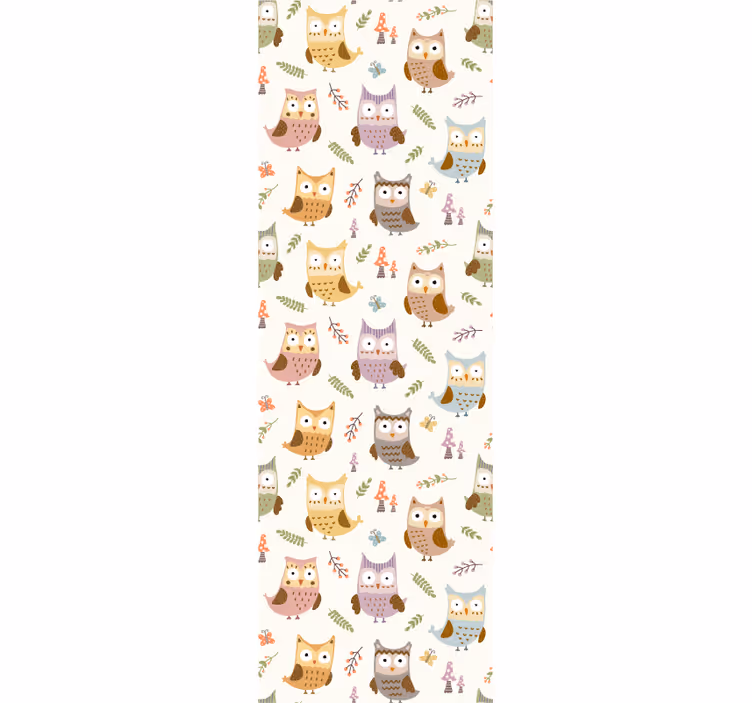 Blind children cute design owls with professions - TenStickers