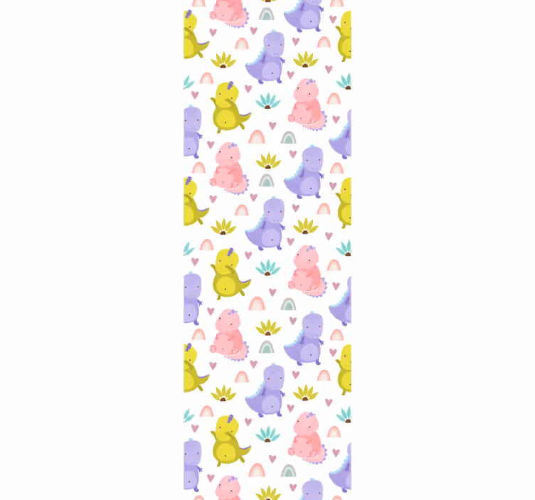 Blind children colorful dinosaurs pattern - TenStickers