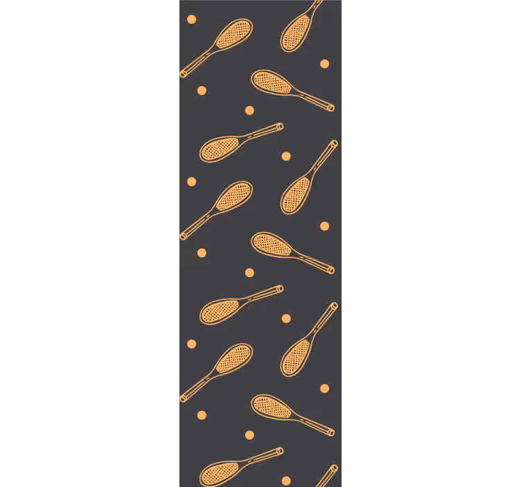 Blind children orange rackets - TenStickers