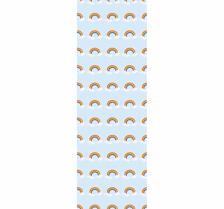 Blind children colorful rainbow and clouds set - TenStickers