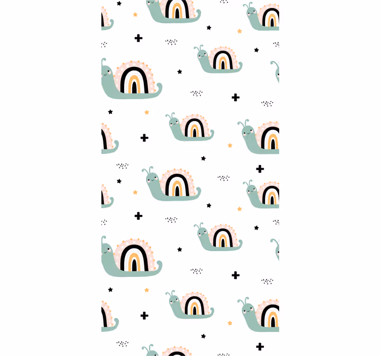 Blind children cute snail rainbow shells - TenStickers