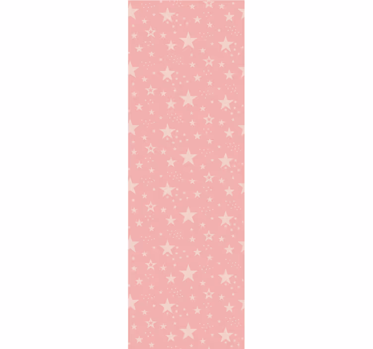 Blind children light pink stars on dark pink - TenStickers