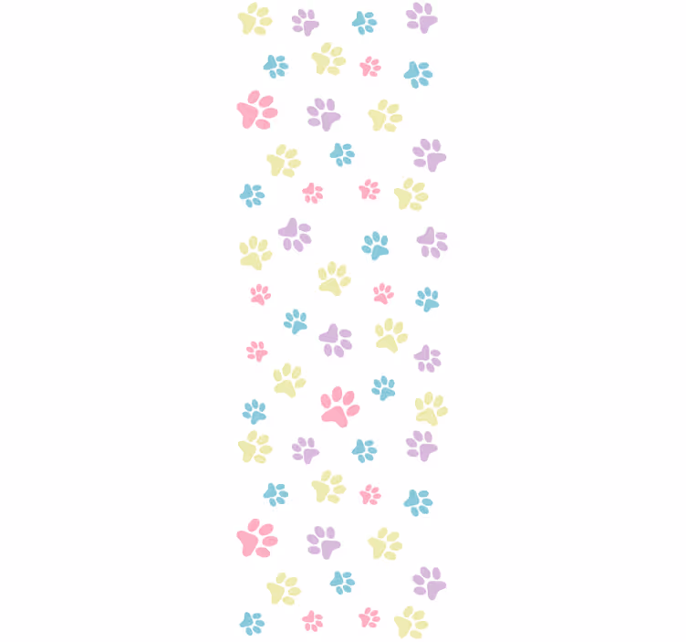 Blind children love fantastic colorful dog paws - TenStickers
