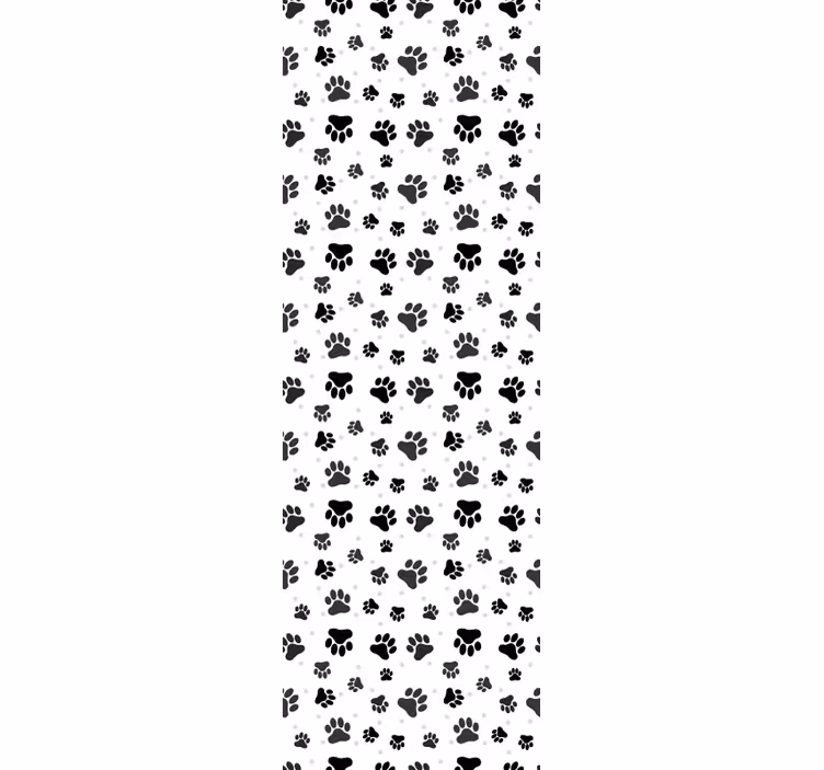 Blind children pet paw pattern animal background - TenStickers