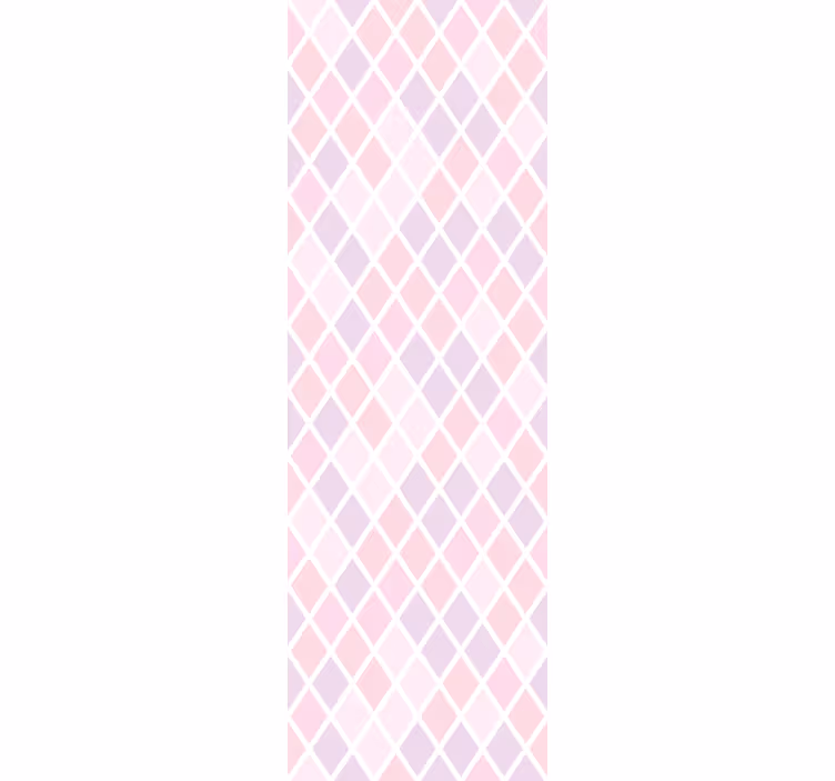 Blind children pink and white rhombus design - TenStickers