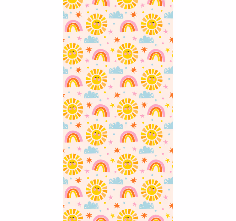 Blind children pink rainbow design - TenStickers