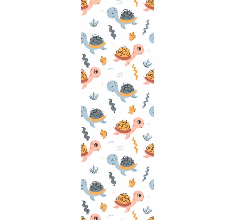 Blind children adorable turtle group - TenStickers