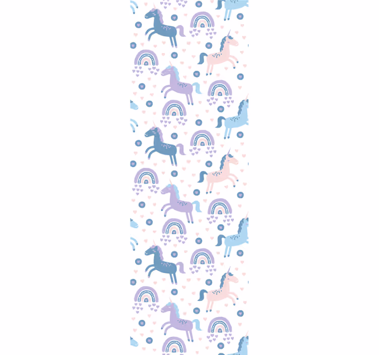 Blind children sweet pastel color unicorns pattern - TenStickers