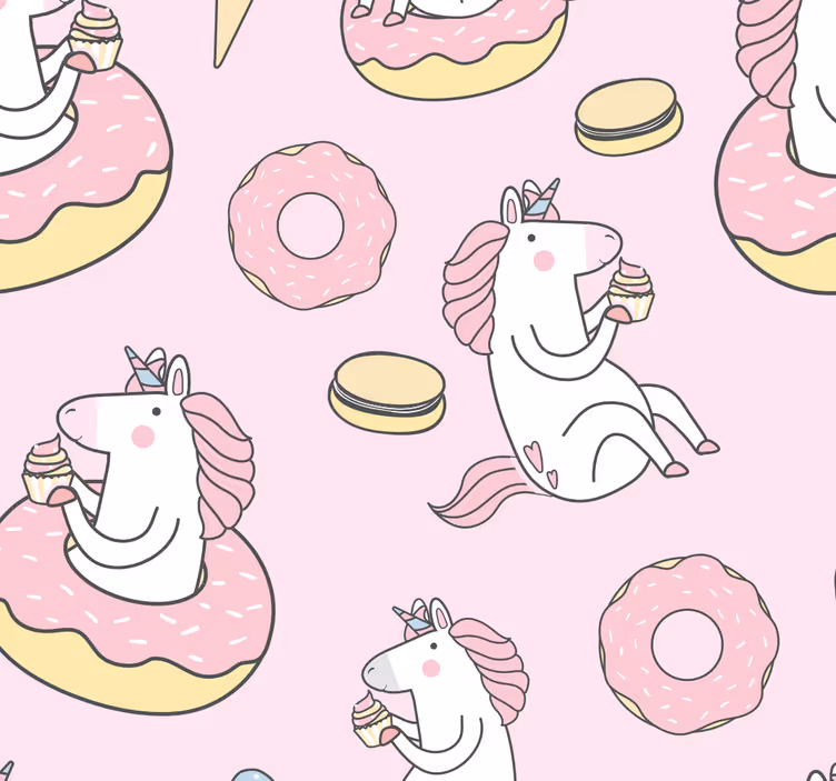 Blind children pink unicorn - TenStickers