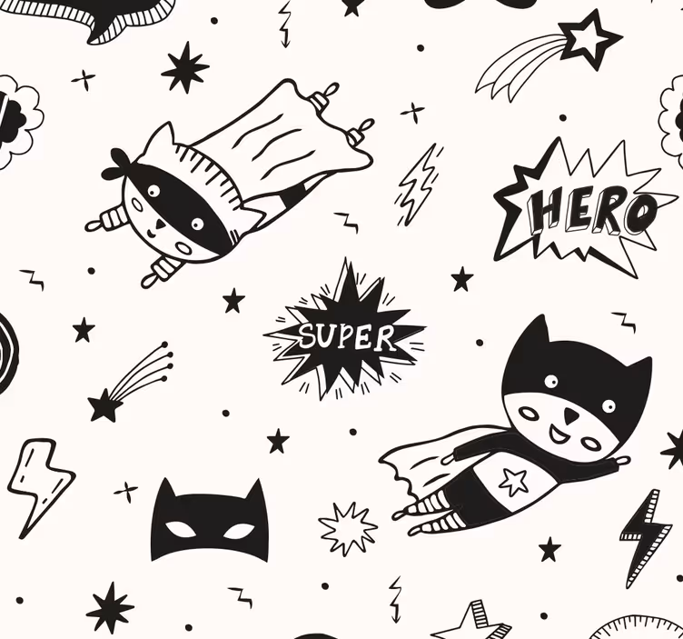 Blind children superhero comic designs - TenStickers