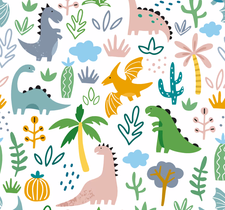 Blind children scandinavian jurassic design - TenStickers