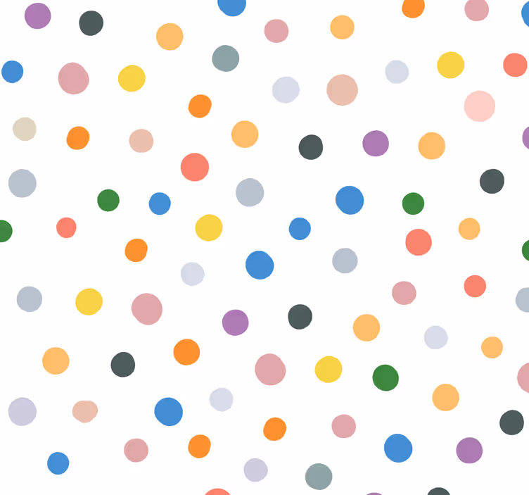 Blind children colorful dots on white - TenStickers