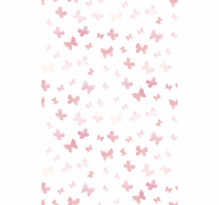 Blind children pink butterflies - TenStickers