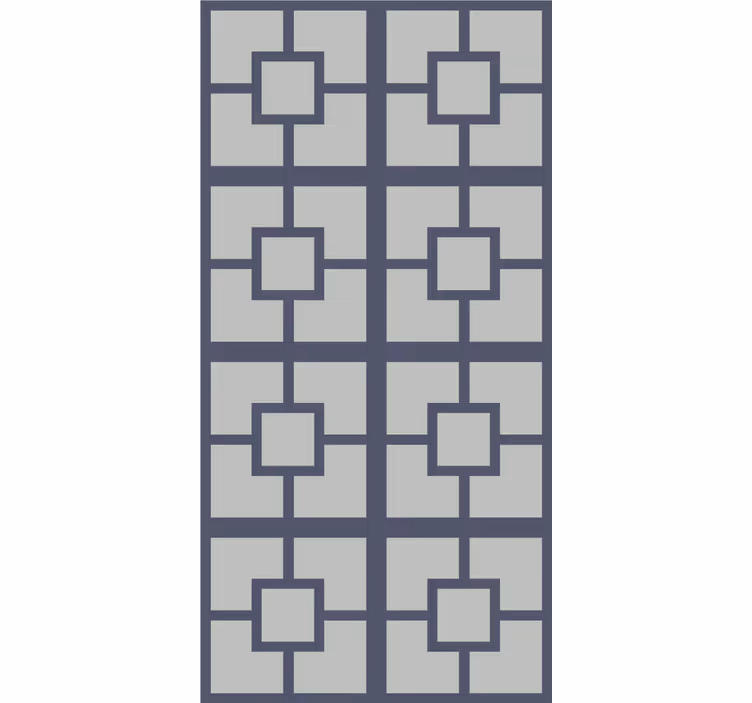 Roller blind office square pattern design - TenStickers