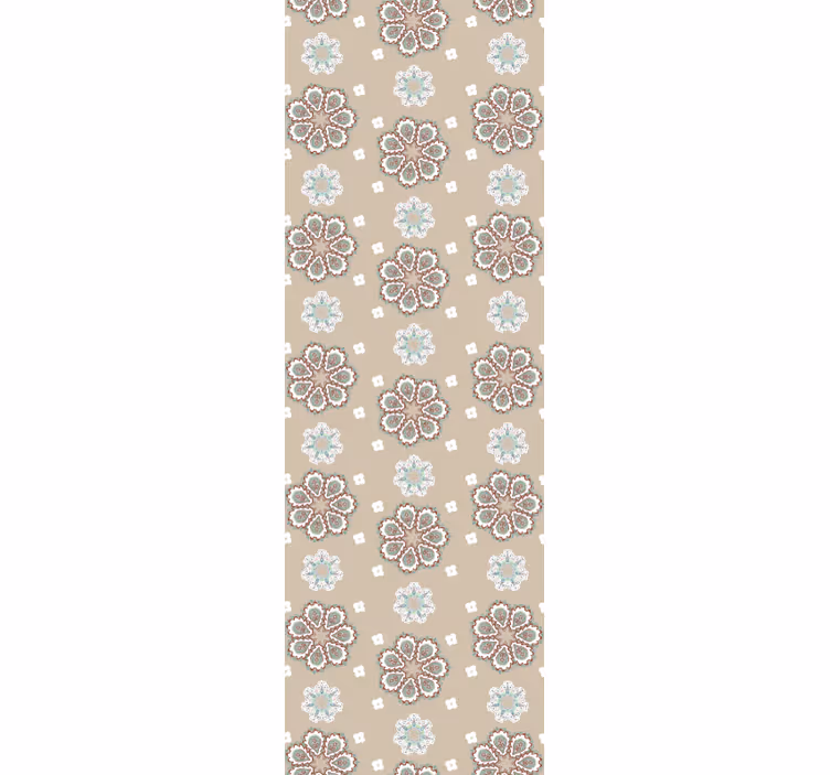 Roller blind office with elegant vintage floral pattern - TenStickers