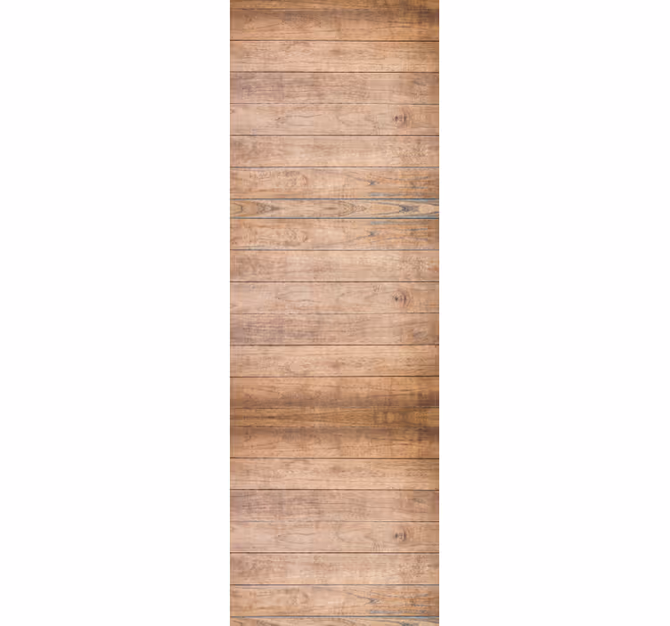 Roller blind office with horizontal rustic wood planks - TenStickers