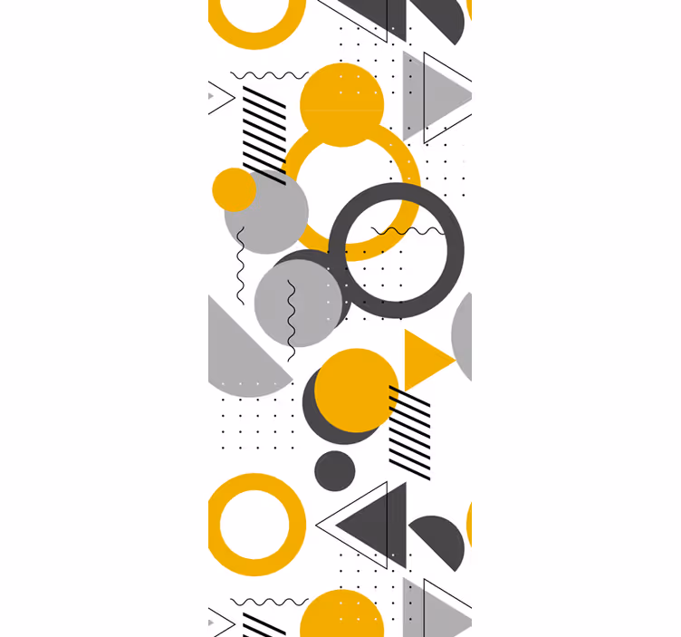 Roller blind office seamless retro geometric design - TenStickers