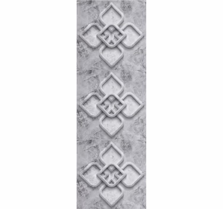 Roller blind office grey 3d stone design - TenStickers