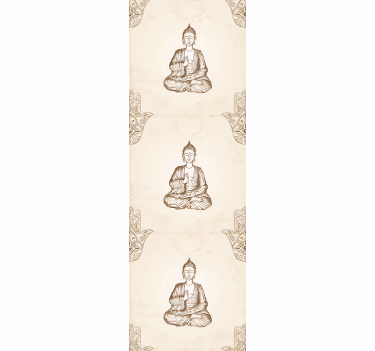 Roller blind office buddha hamsa hand symbol - TenStickers