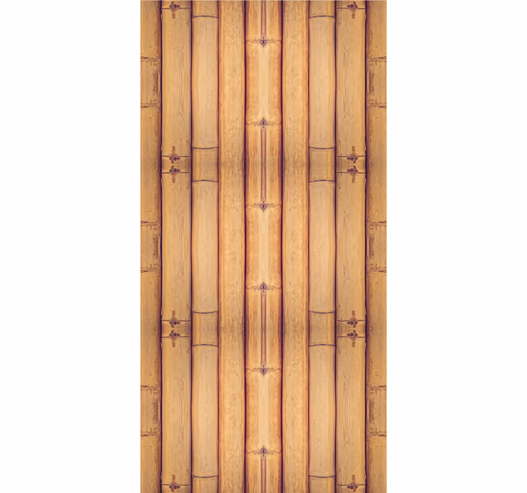 Roller blind office with bamboo wood texture effect - TenStickers