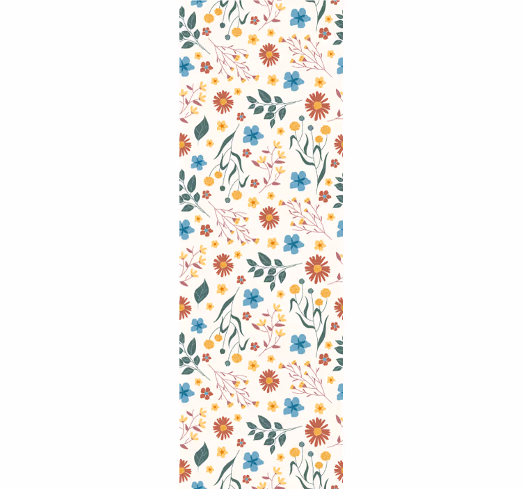 Different flowers and plants roller blind office - TenStickers