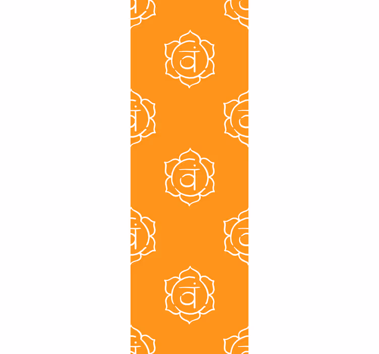 Roller blind office beautiful sacral chakra design - TenStickers