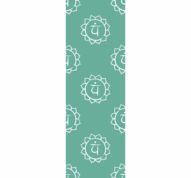 Roller blind office beautiful heart chakra symbol - TenStickers