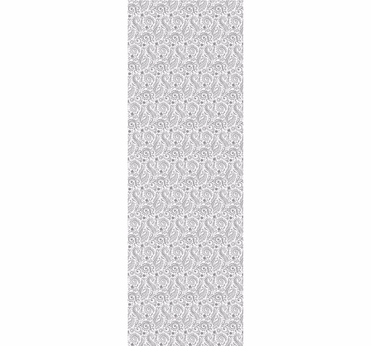 Roller blind office ornamental vintage flowers - TenStickers