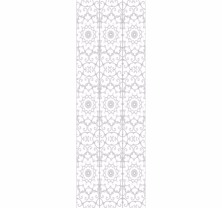 Roller blind office with floral design - TenStickers