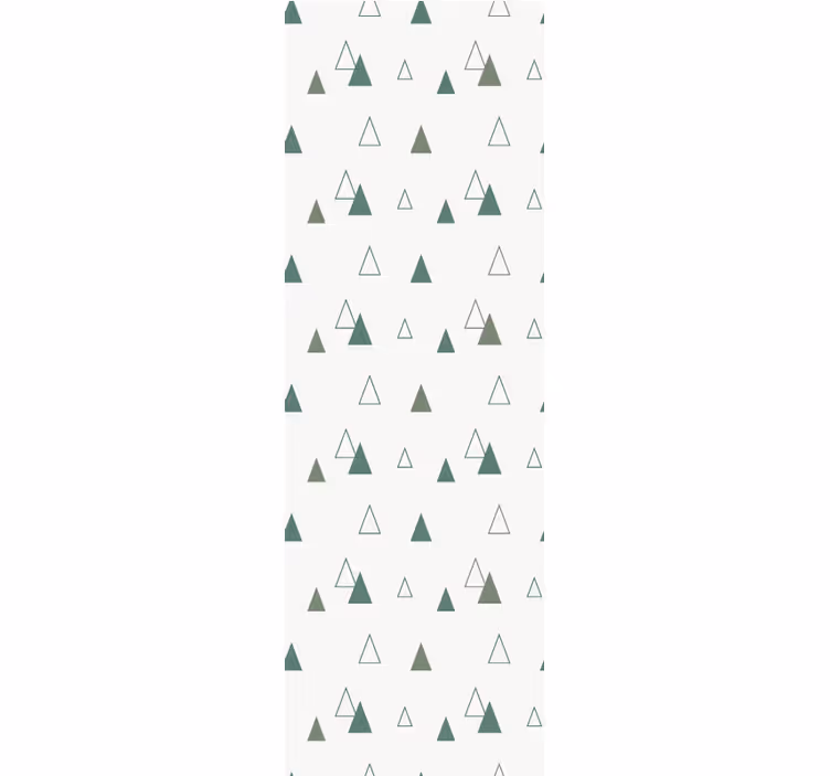 Roller blind office triangles nature colors - TenStickers