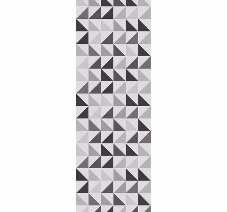 Roller blind office geometric triangles design - TenStickers
