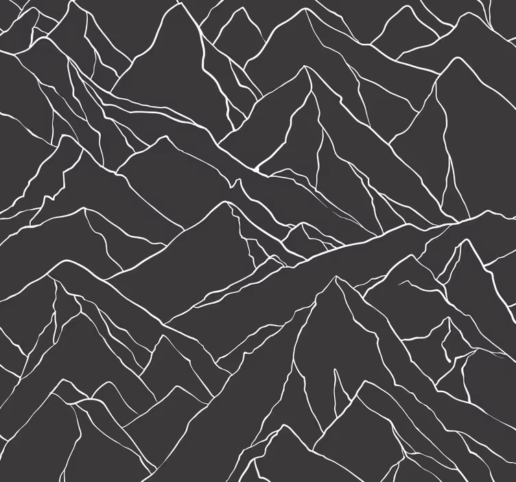 Roller blind office mountain silhouette - TenStickers