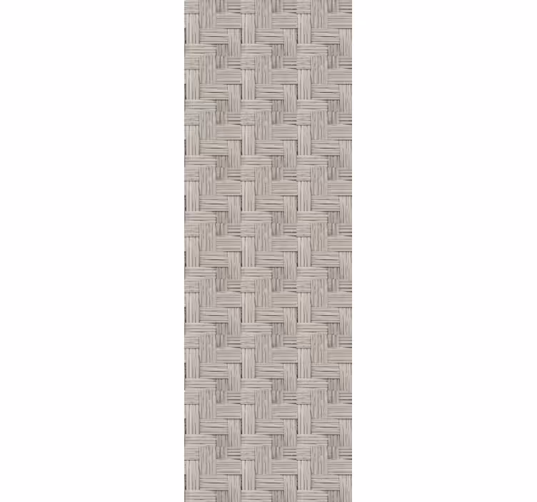 Roller blind office gray handmade wicker effect - TenStickers