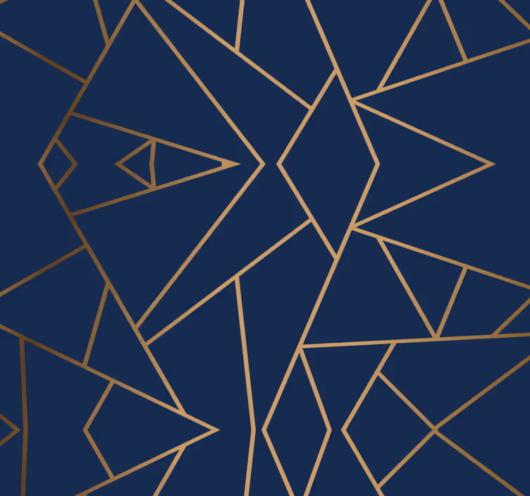 Roller blind office geometric shapes design - TenStickers