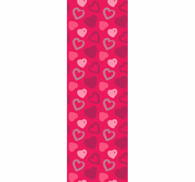Blind teens fuchsia hearts - TenStickers