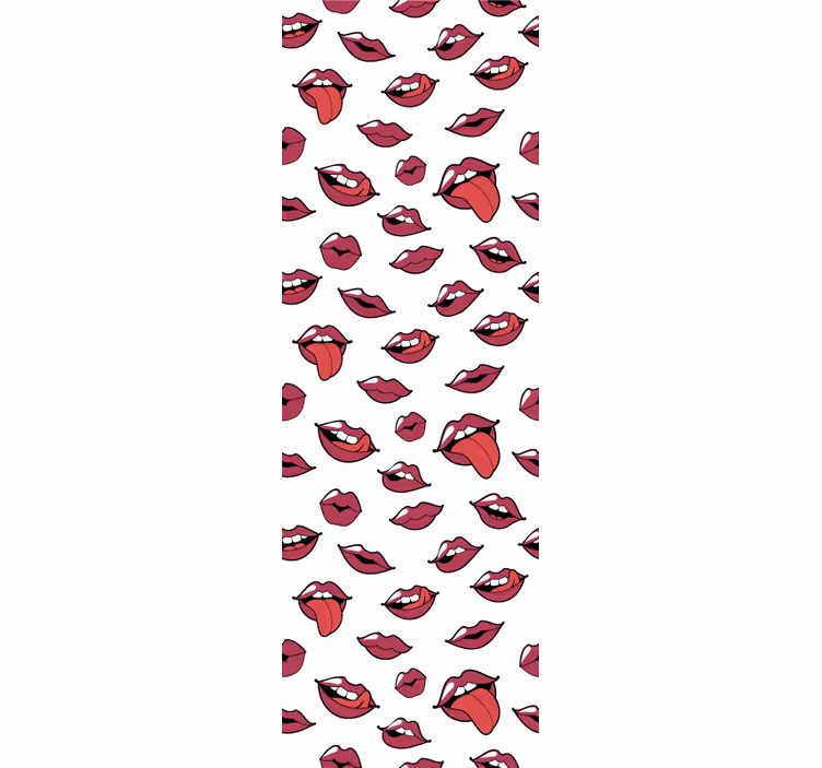 Blind teens abstract lips and tongue - TenStickers